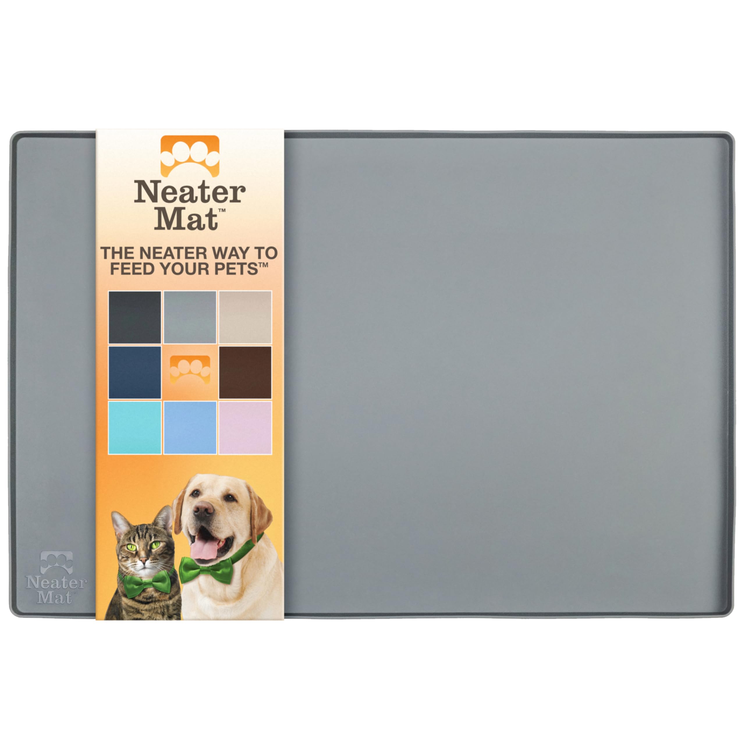 Neater Mat under bowls provides spill containment, keeping floors clean.