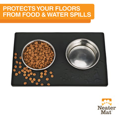 Neater Mat waterproof silicone surface keeps spills contained.