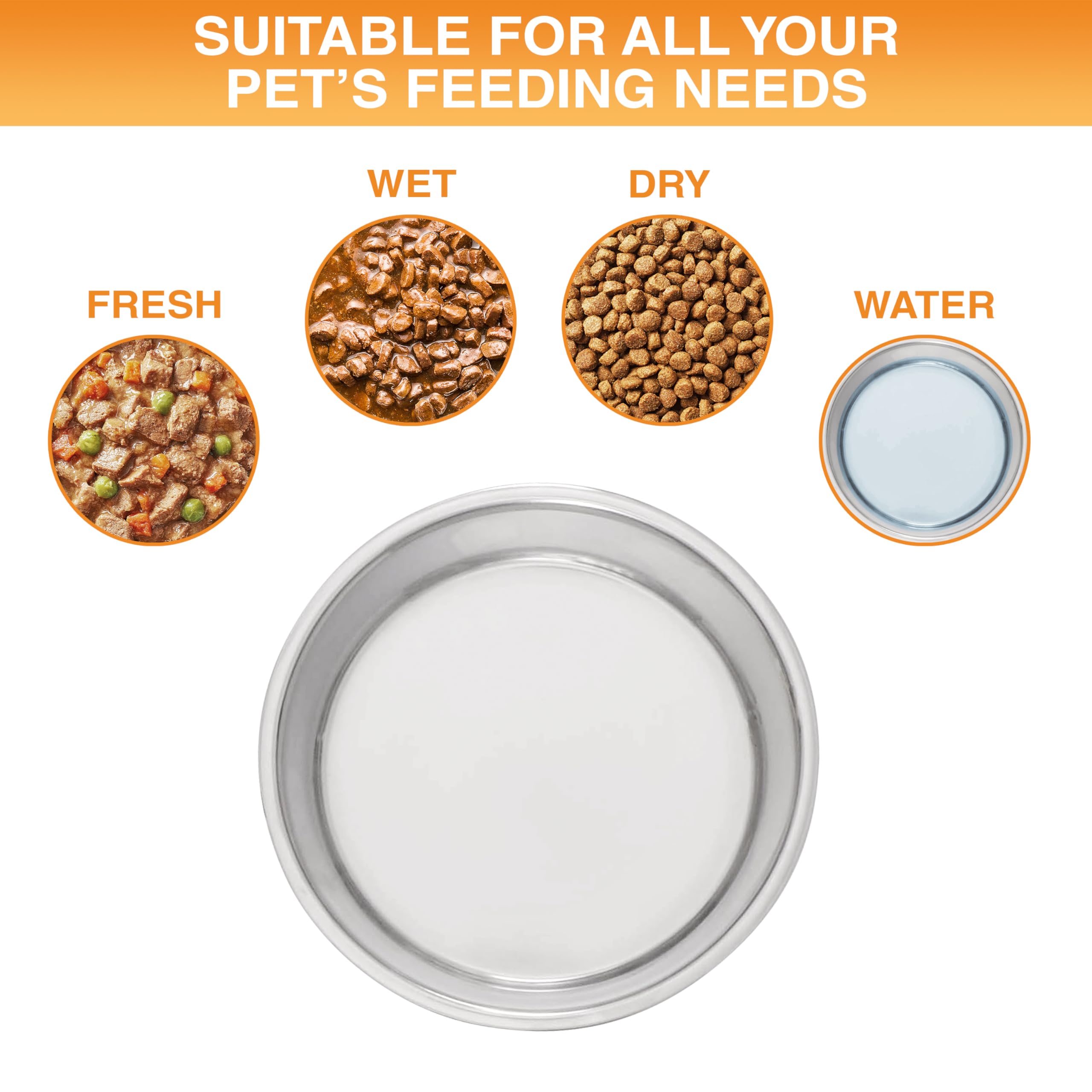 Neater Pet Brands dent-resistant bowls withstand daily use.