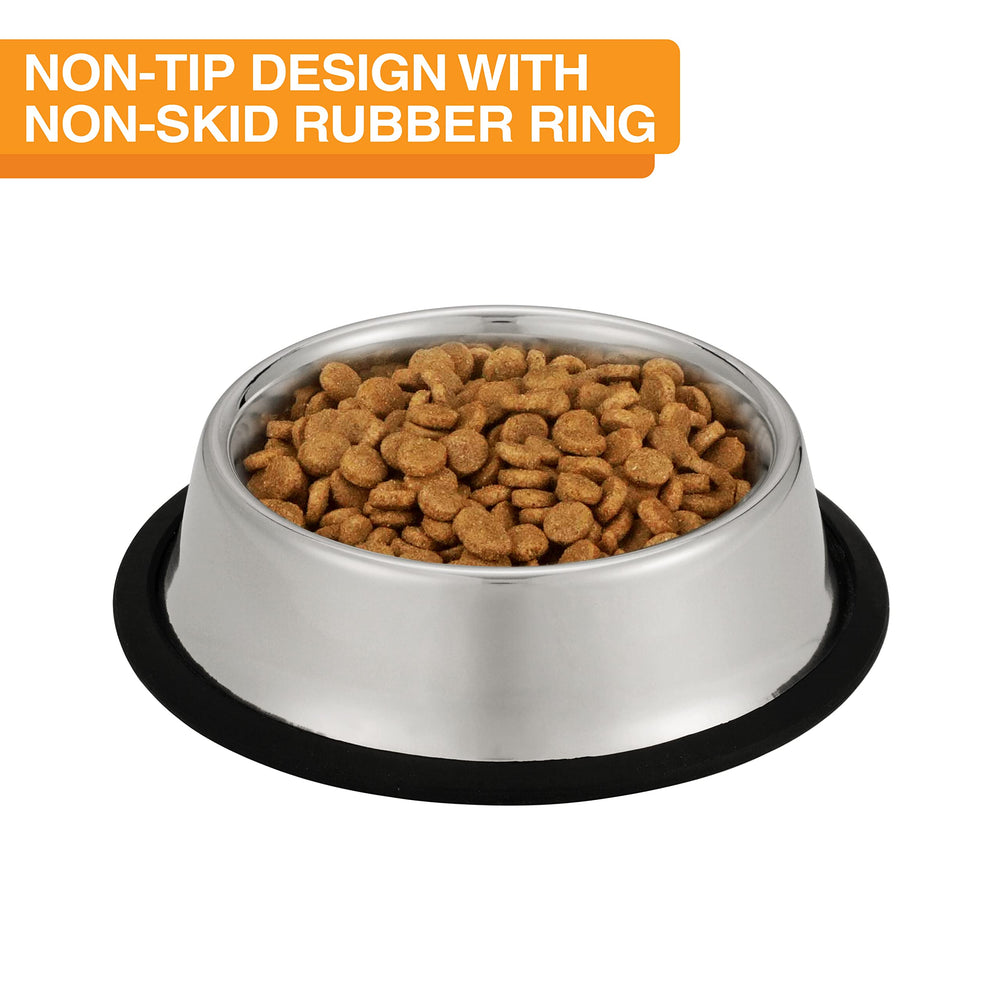 Neater Pet Brands bowl features embossed paw print center for stylish durability.