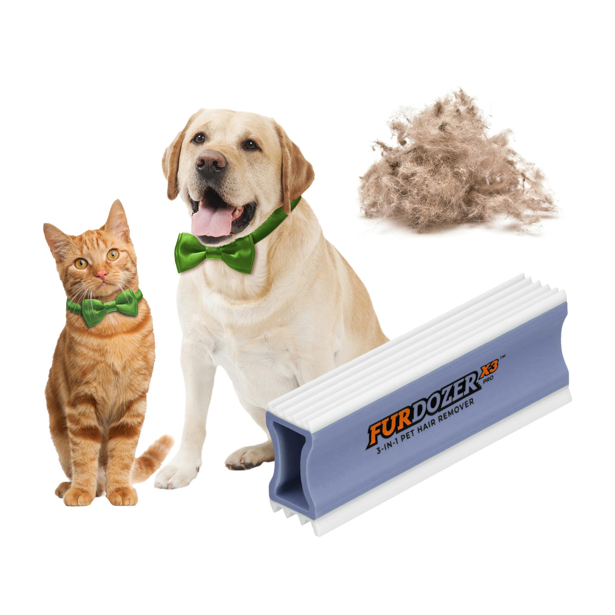 Neater Pet Brands FurDozer 6-in-1 tools for versatile hair removal on fabrics