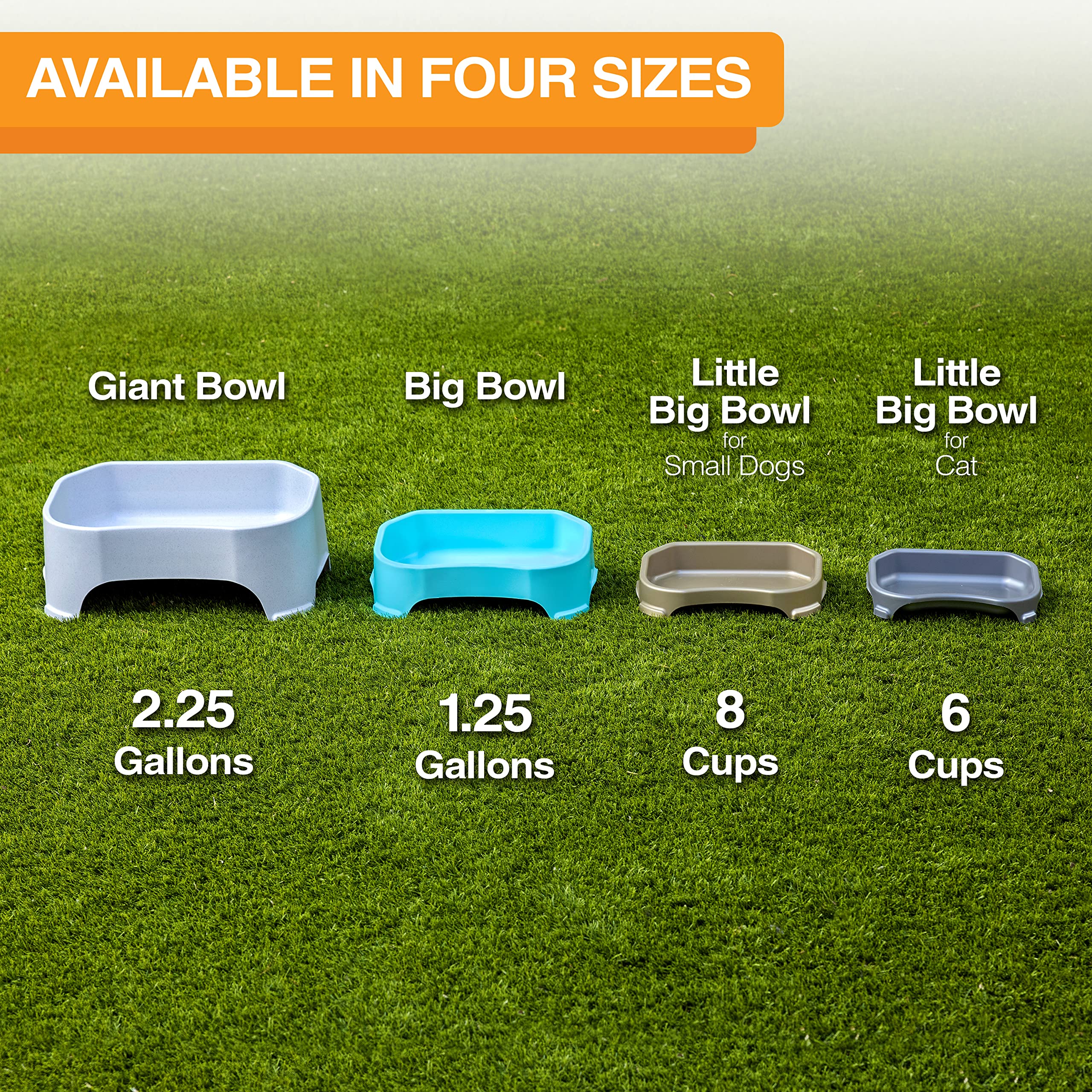 Neater Pet Brands gray finish blends with yard or home décor.
