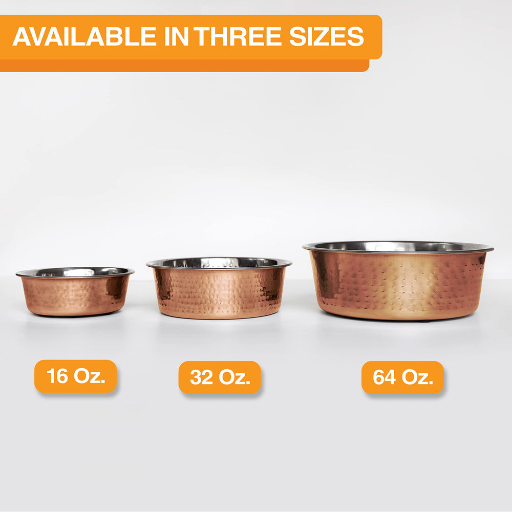 Neater Pet Brands hammered non-slip bottom prevents spills.