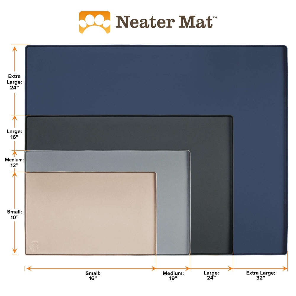 Neater Mat cappuccino color close-up shows durable silicone