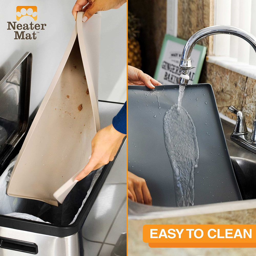 Neater Mat dishwasher-safe design for quick cleaning