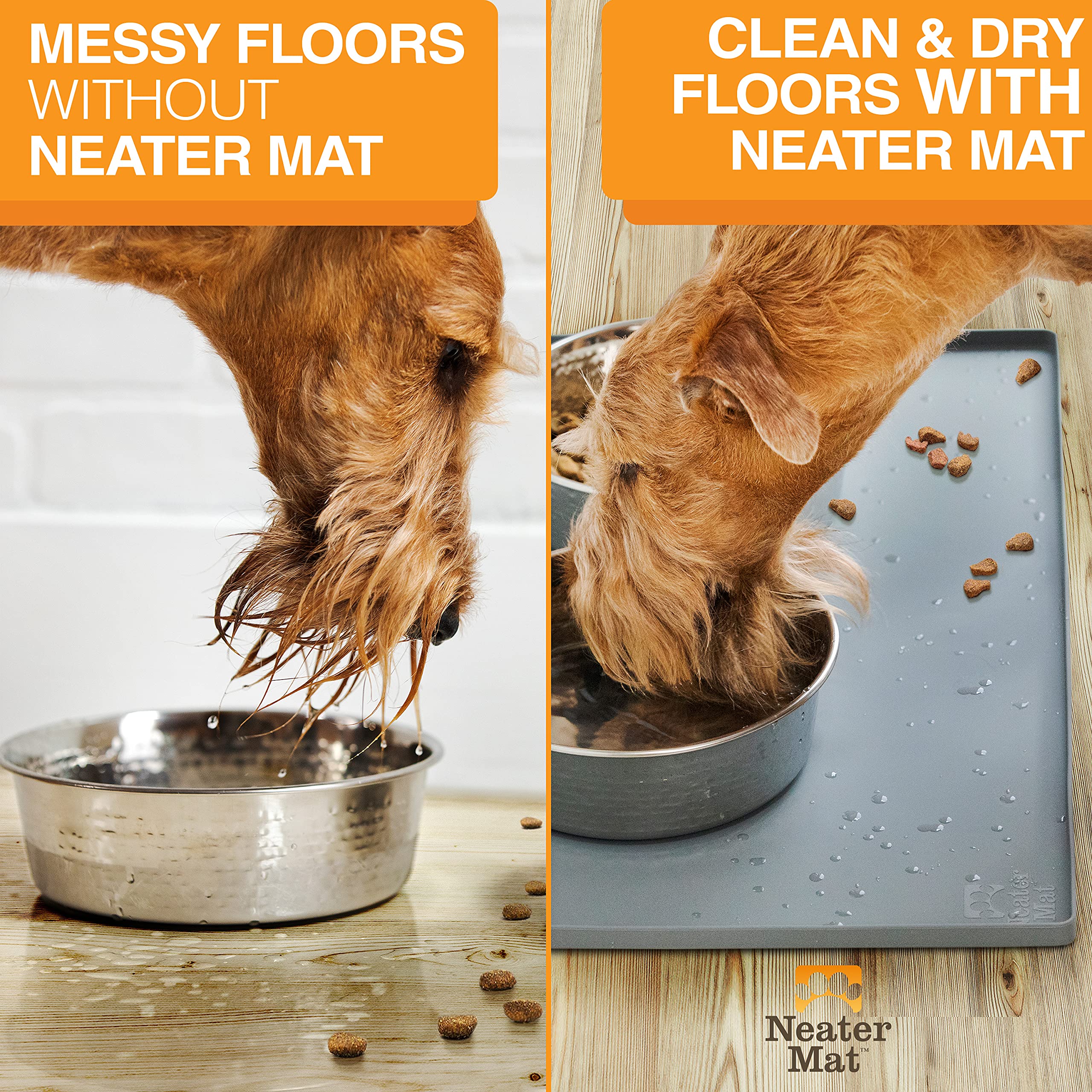 Neater Mat folds for easy storage and travel.