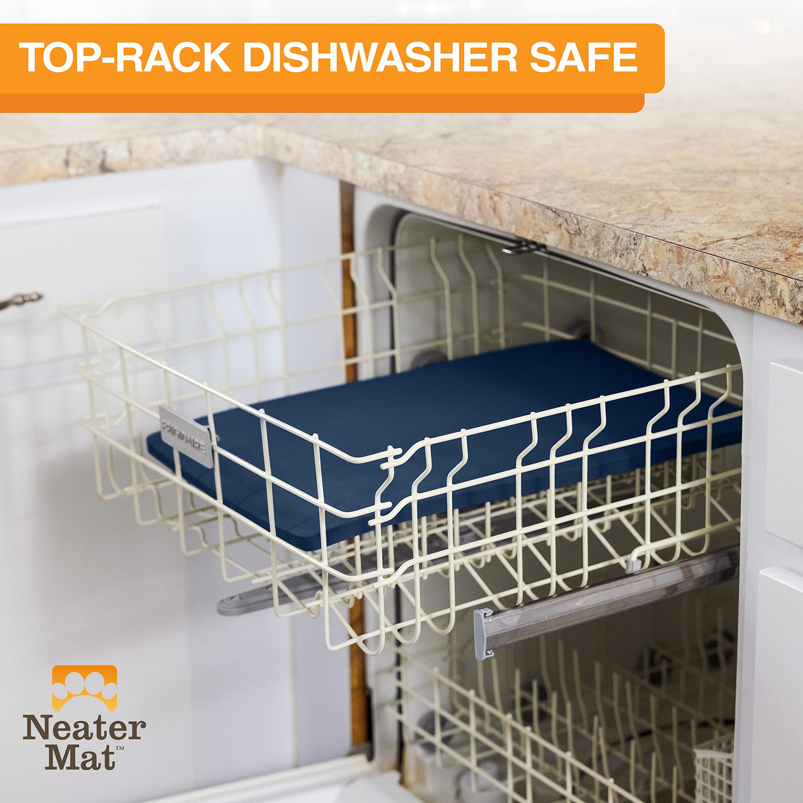 Neater Mat rolls up for compact storage or travel.