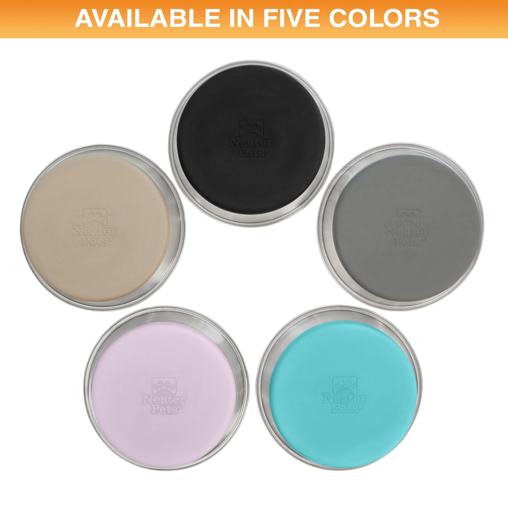 Neater Pet Brands non-slip base stays put on hardwood and tile floors