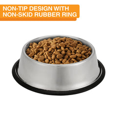 Neater Pet Brands tazón con base antideslizante evita deslizamientos durante la comida.