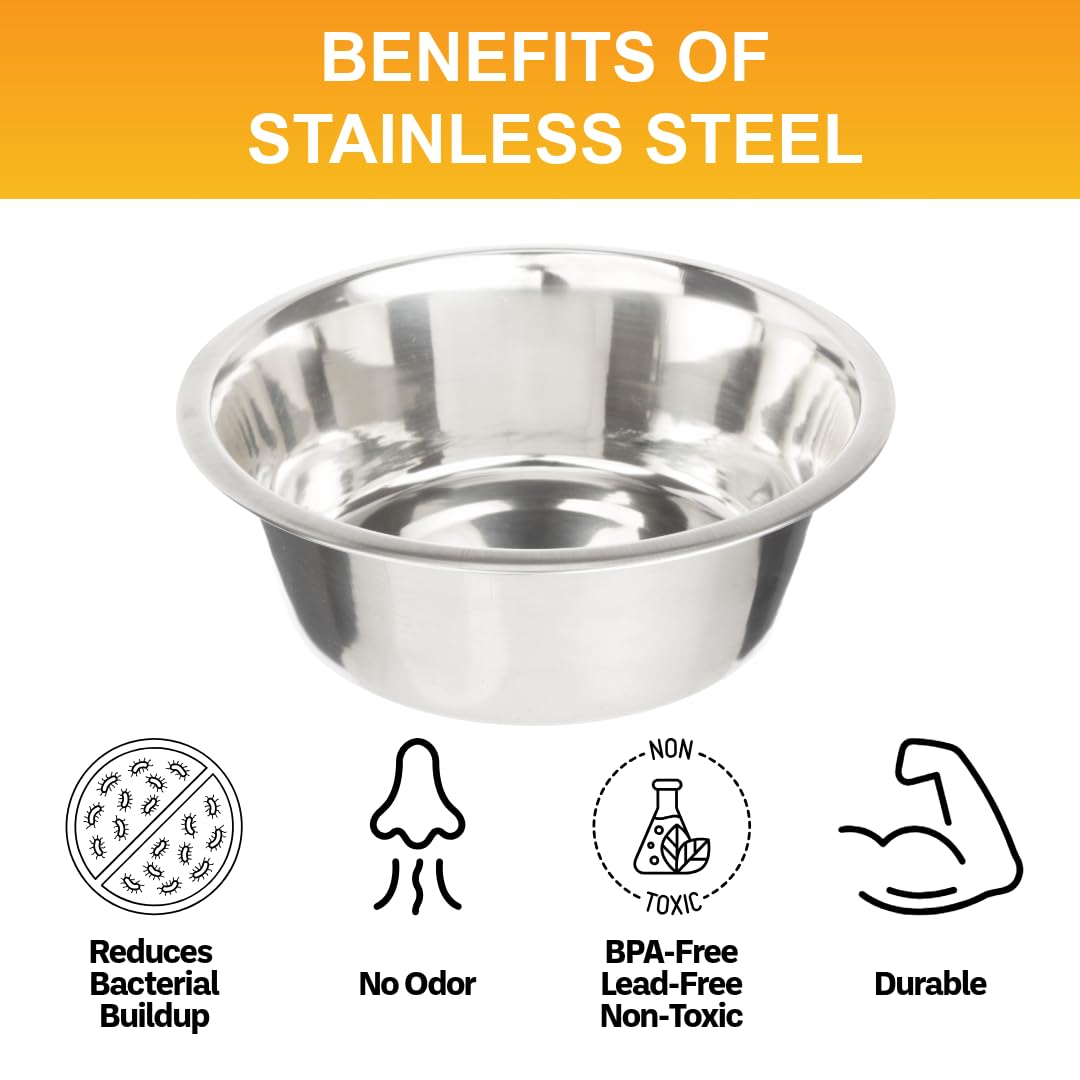 Two bowls for water and food use with Neater Feeder compatibility
