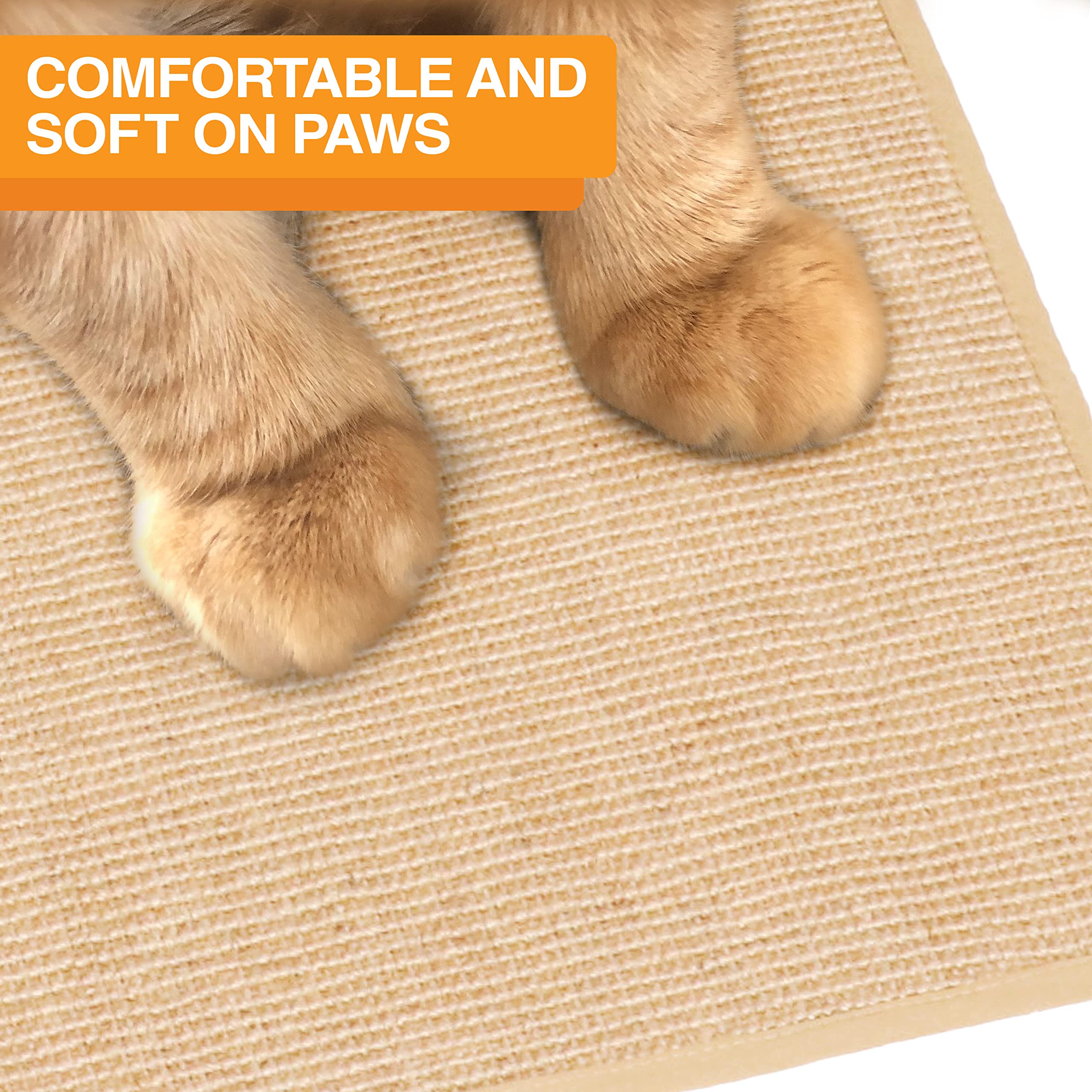 Neater Pets jute mat easy-clean surface after quick tidying