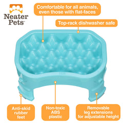 Neater Pet Brands raised slow feeder base removed showing 3-inch height option
