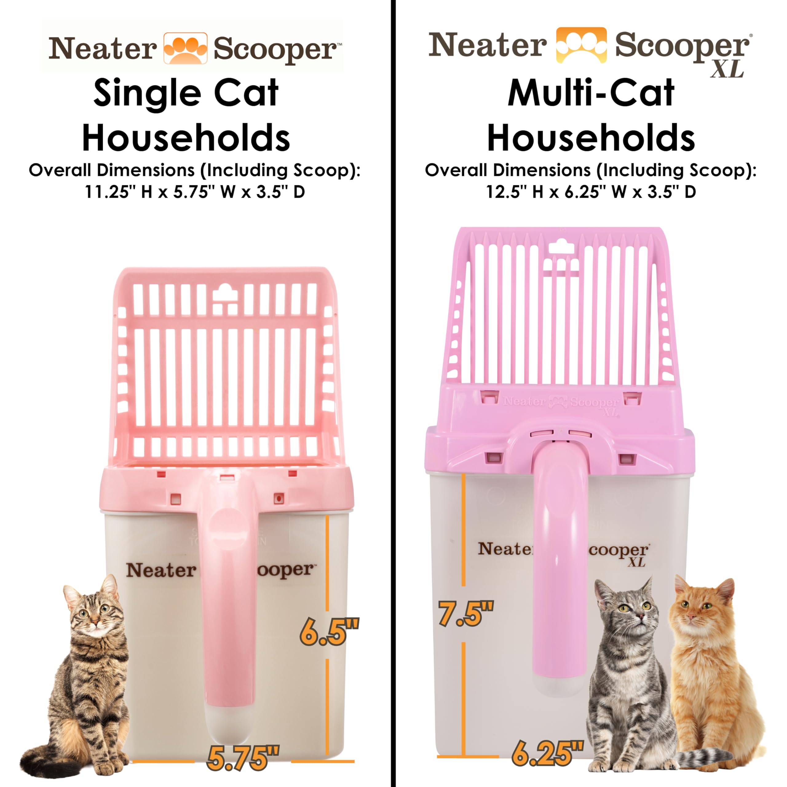Neater Scooper includes 60 refill bags and a dispenser for convenience.