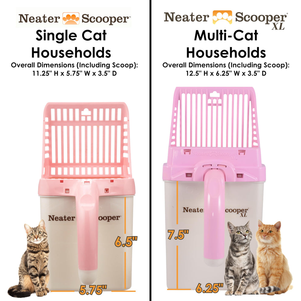 Neater Scooper includes 60 refill bags and a dispenser for convenience.