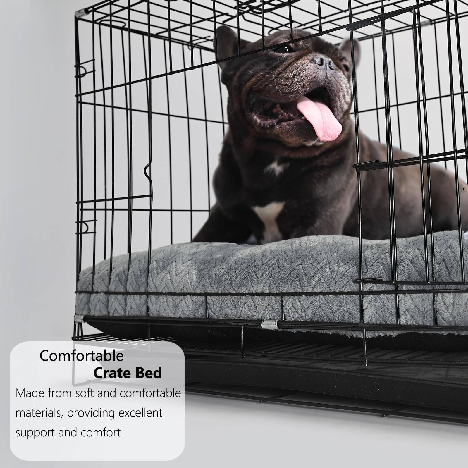 Necesitar washable dog bed close-up showing machine-washable design for easy cleaning.