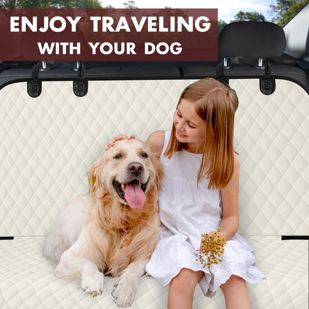 NECKORY rear seat protector ideal for muddy paws after outdoor adventures