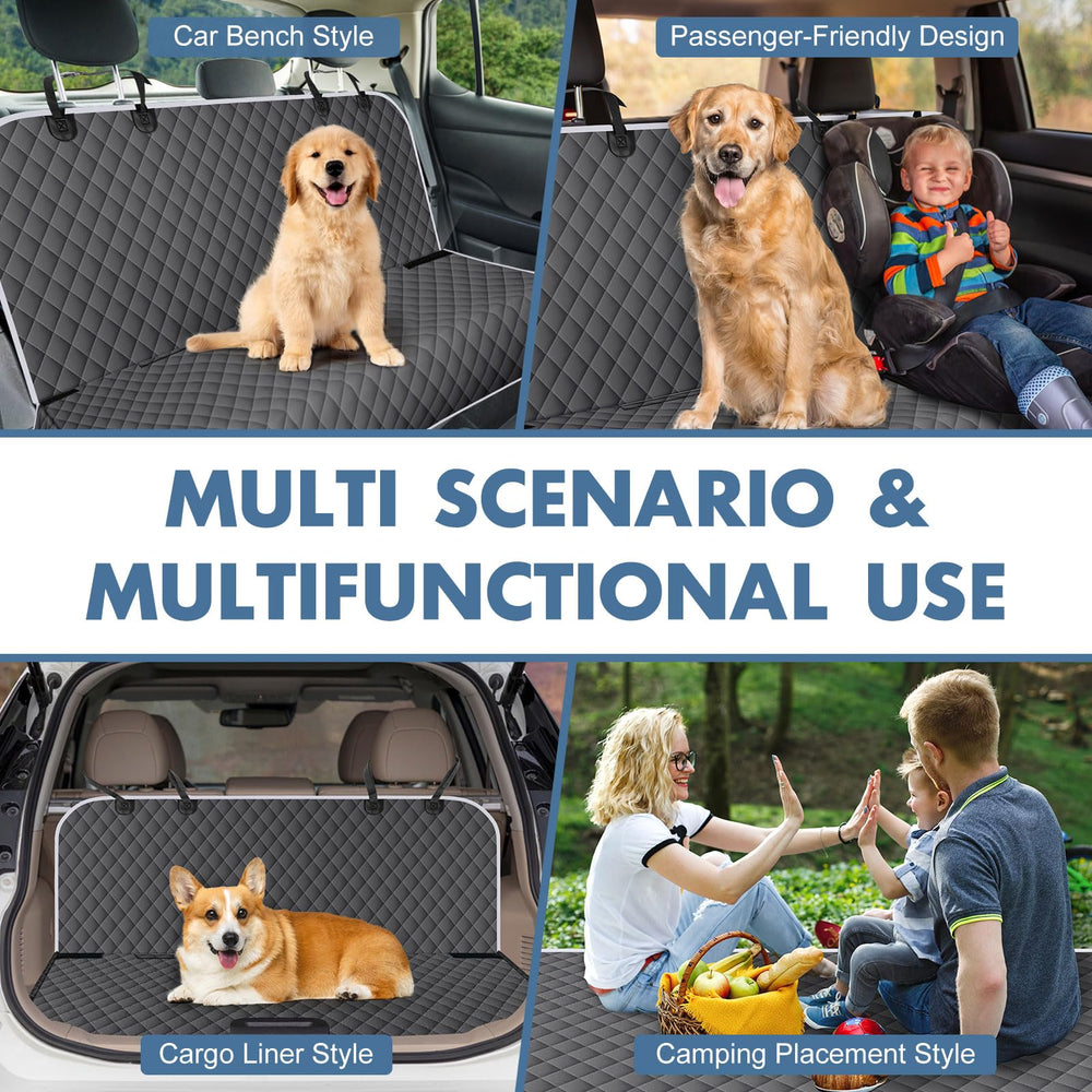 NECKORY backseat cover easy to clean with damp cloth or vacuum after trips