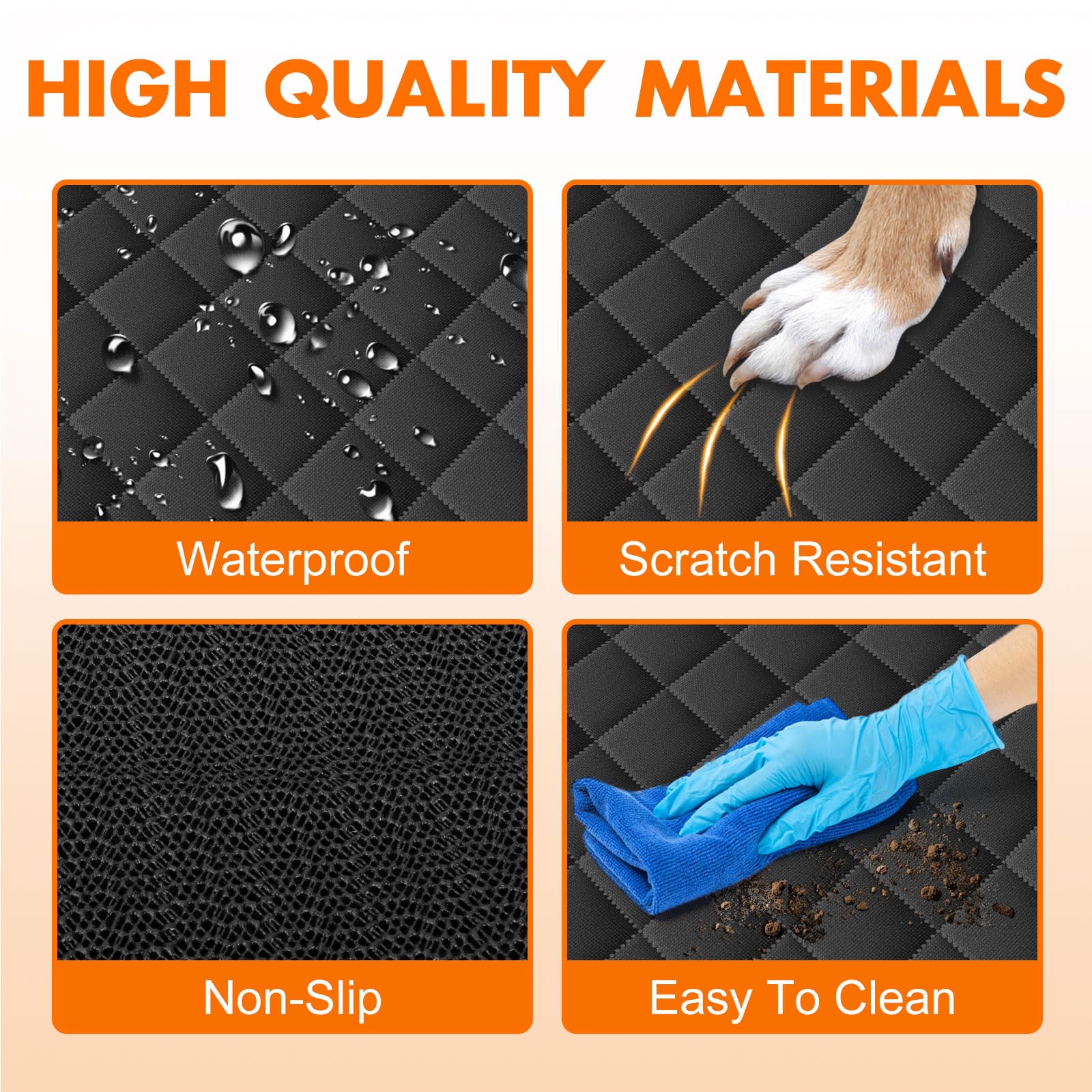 NECKORY backseat cover demonstrates quick, tool-free installation