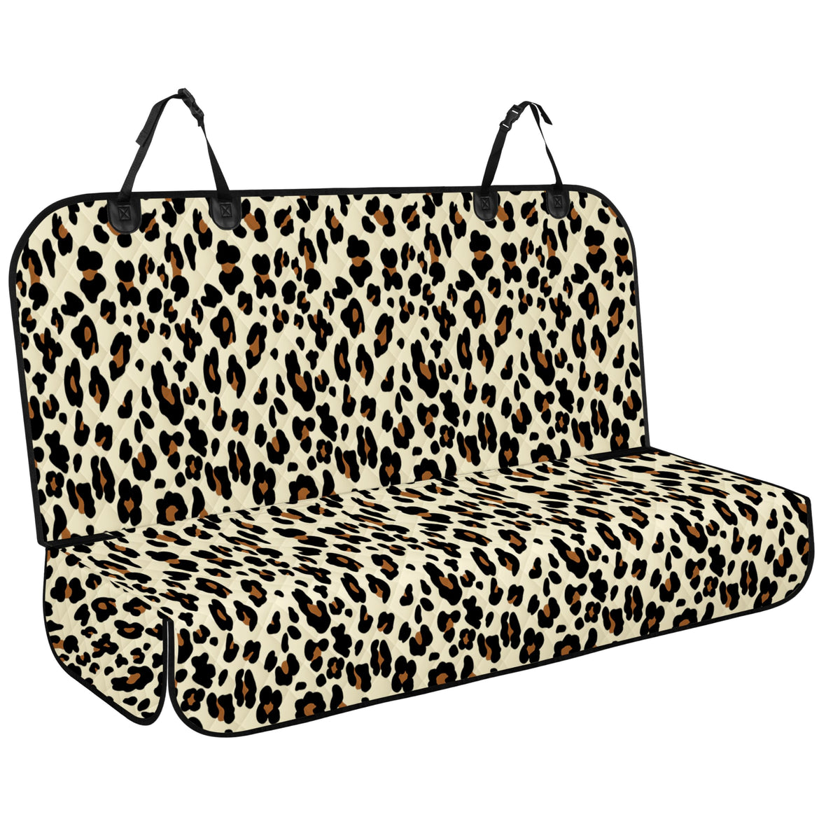 NECKORY leopard backseat cover protects seats during travel with style