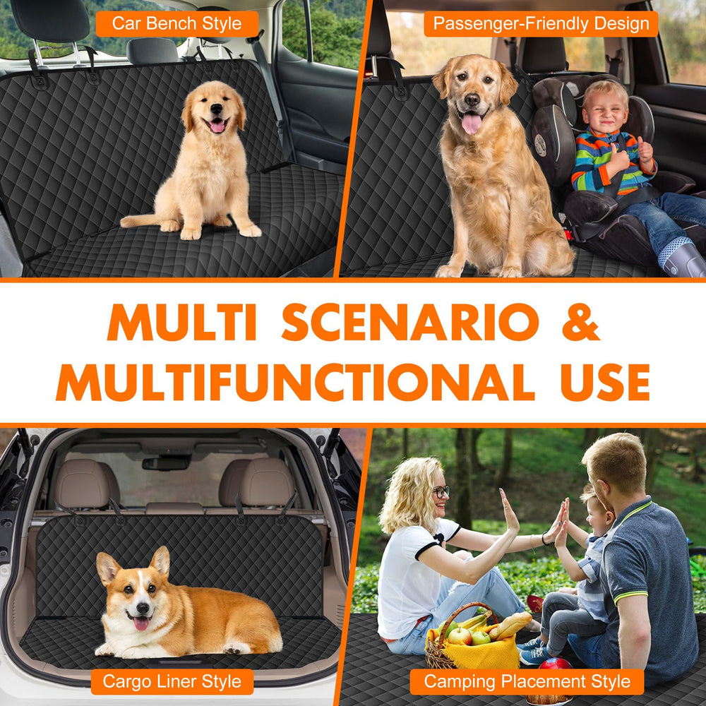 NECKORY backseat cover protects against scratches and fur mess