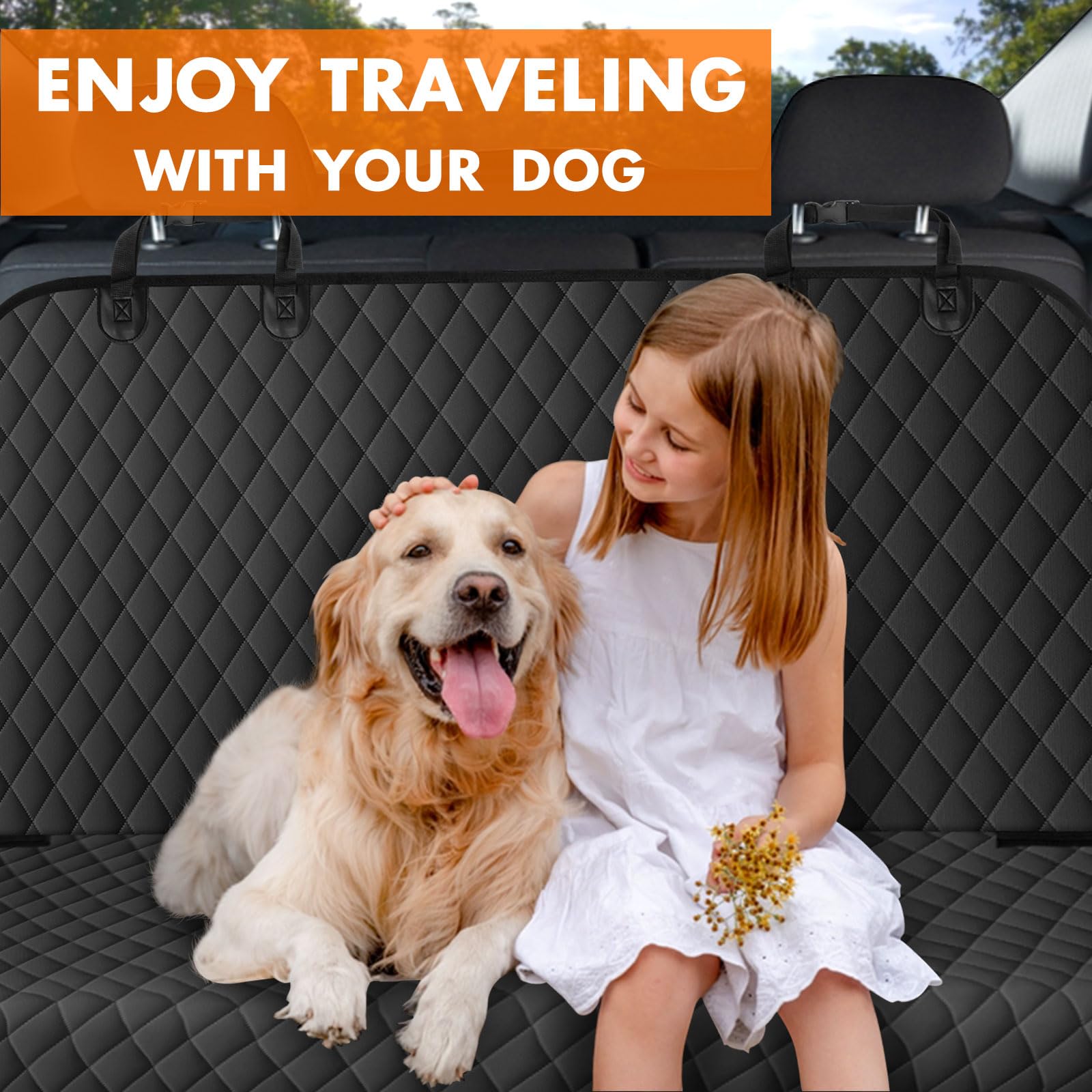 NECKORY backseat cover universal-fit shown in different vehicle types