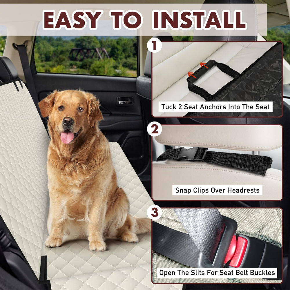 NECKORY universal size backseat cover fits most vehicles for convenient protection