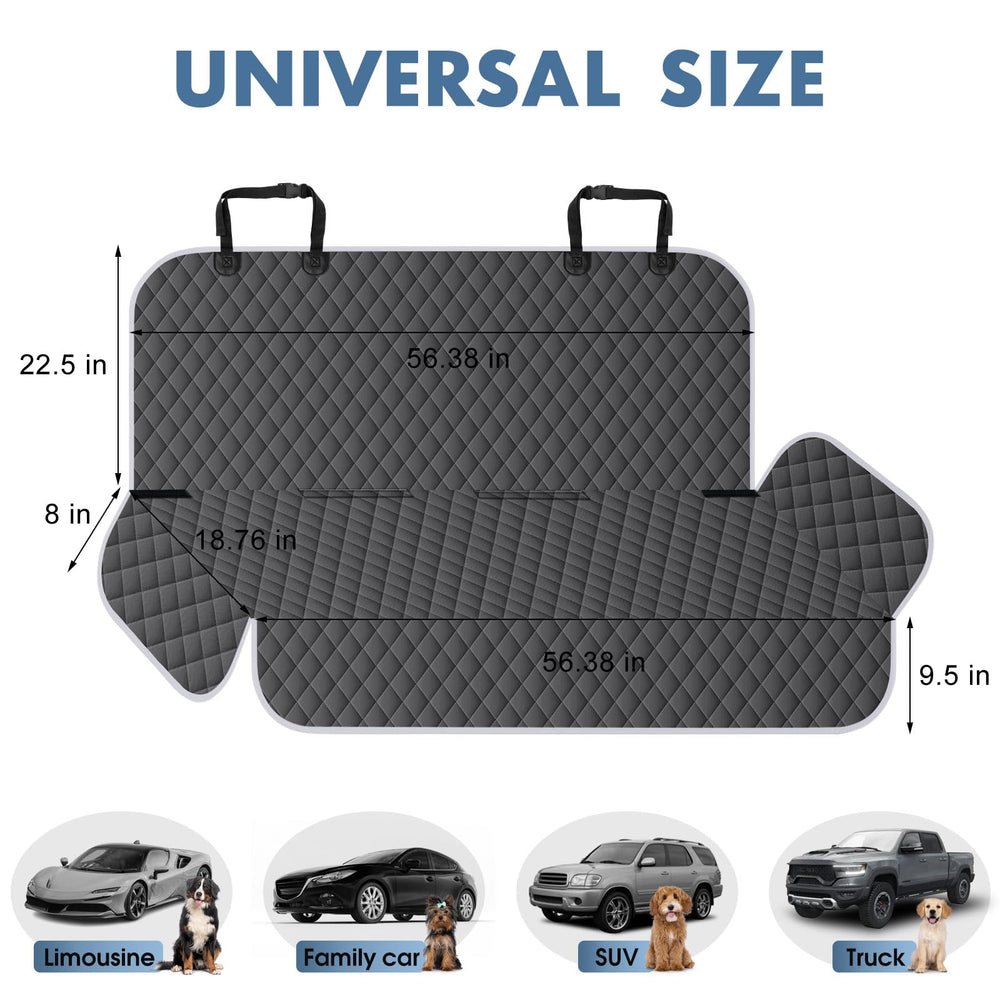 NECKORY backseat cover waterproof layer protects interior from spills