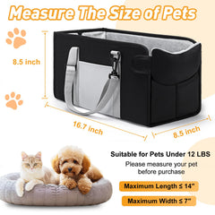 NECKORY console dog seat with adjustable straps secures onto various center consoles.
