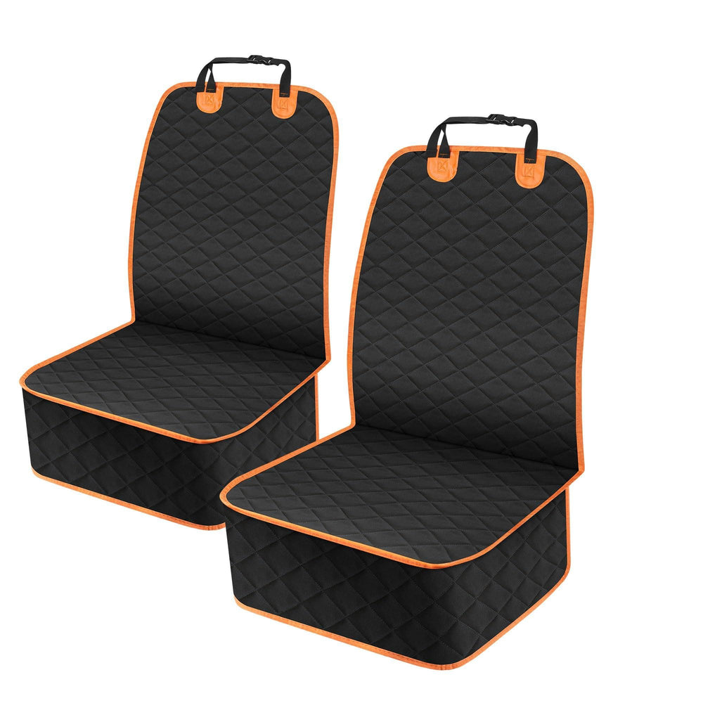 NECKORY front dog seat cover installation demo shows quick fit and interior protection.