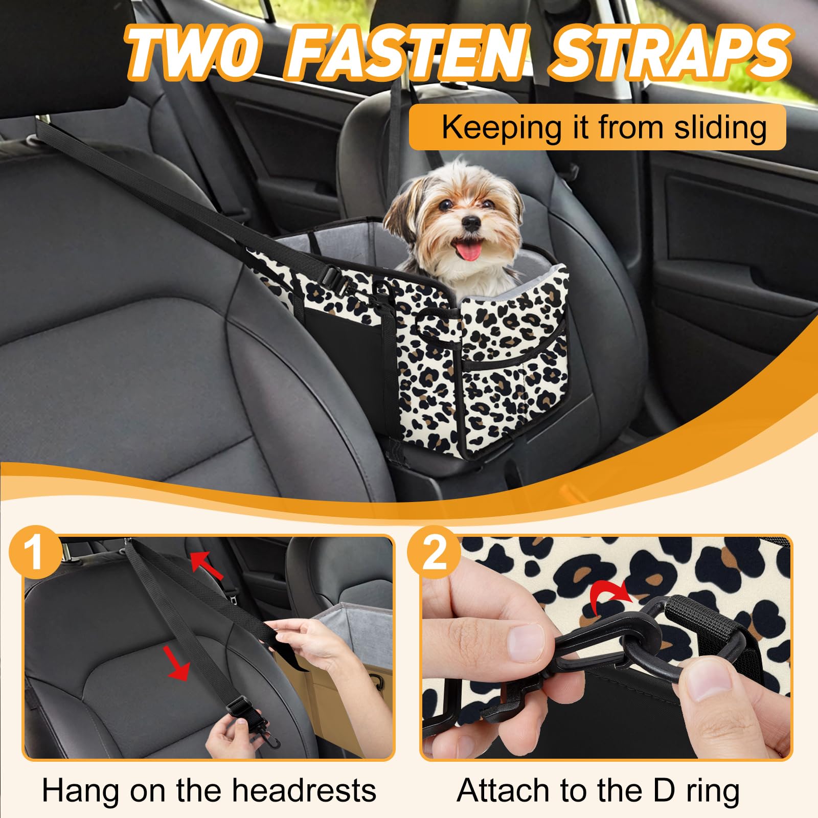 NECKORY leopard padded-edge close-up emphasizes soft velvet edge for pet comfort
