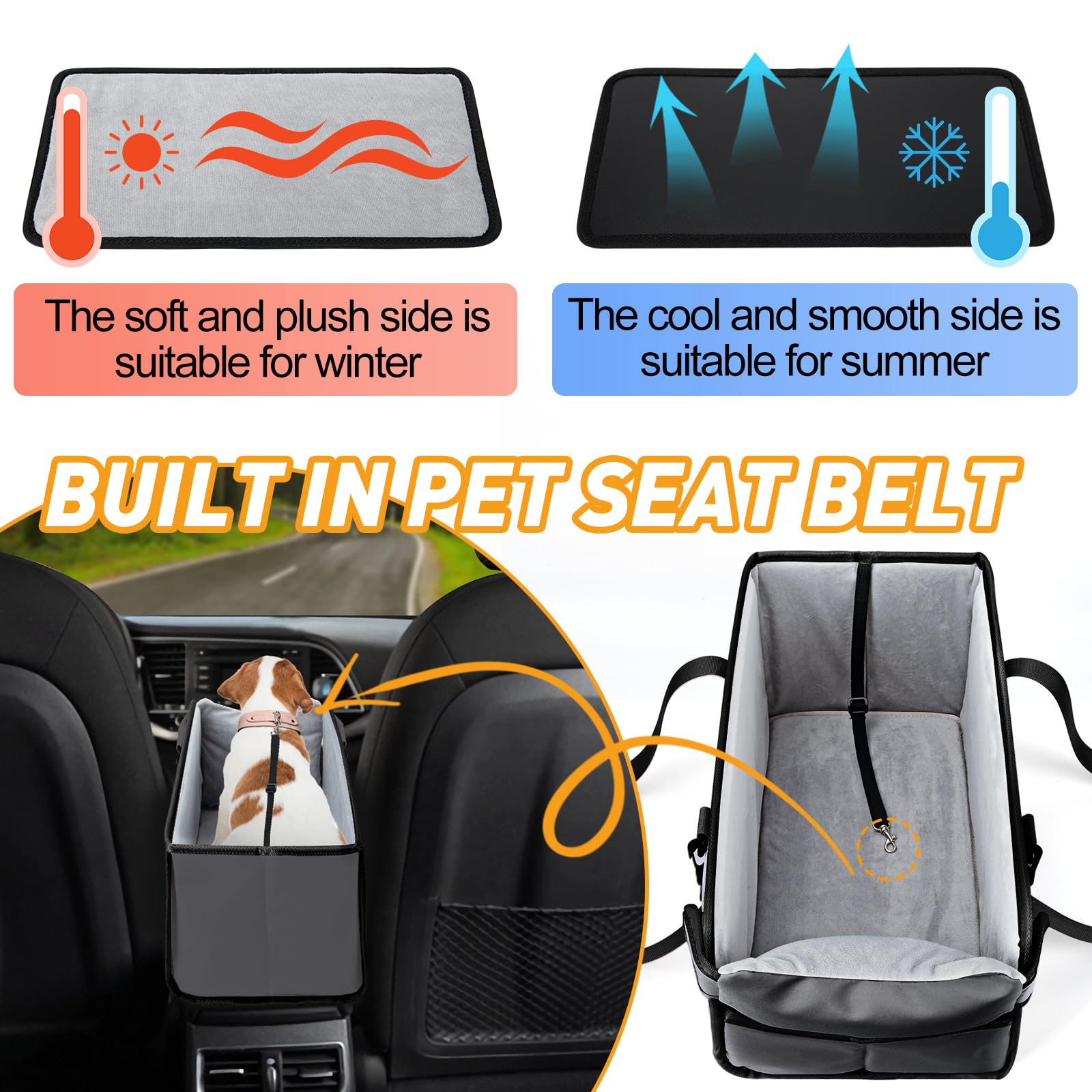 NECKORY soft velvet edge provides cozy edge for paws during rides