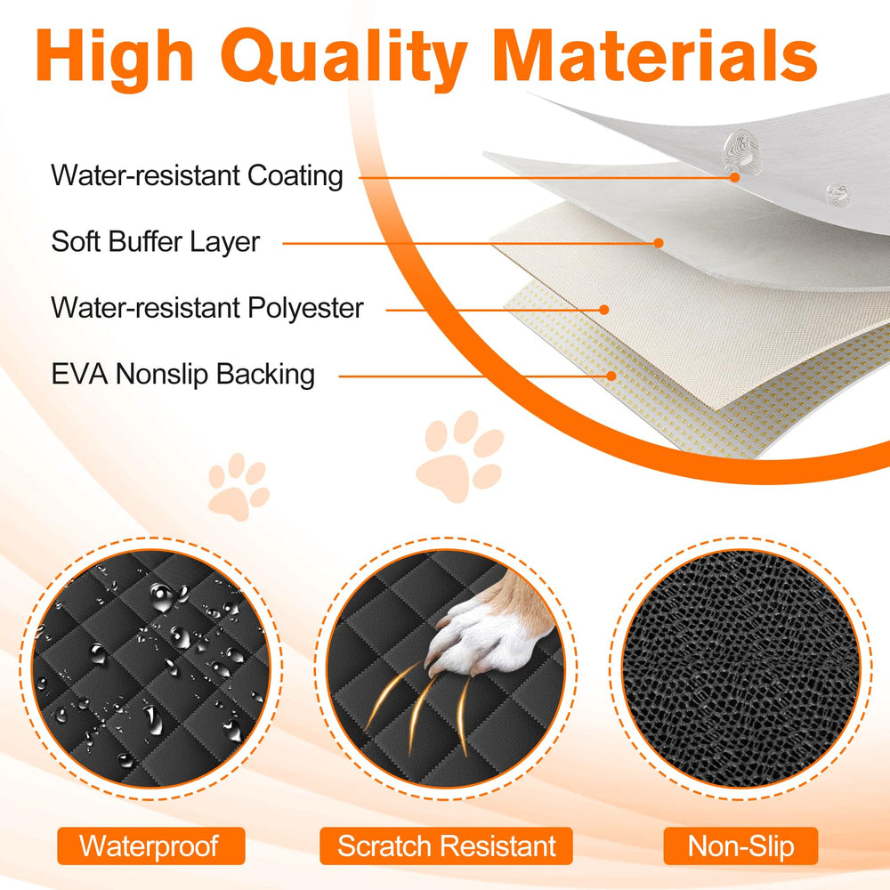 NECKORY SUV Cargo Liner anti-slip-backing keeps mats in place while driving