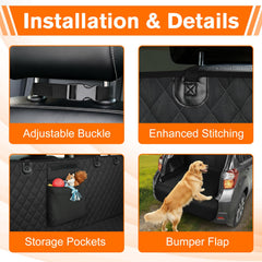 NECKORY SUV Cargo Liner bumper-flap-protector guards car edges during pet trips