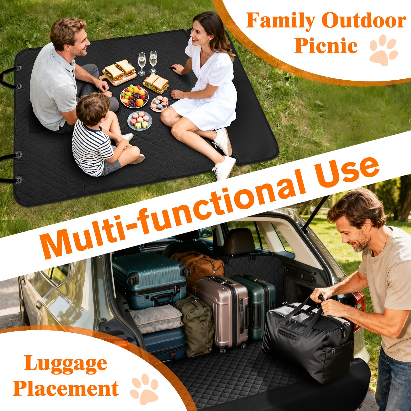 NECKORY SUV Cargo Liner foldable-fit lets you tailor size to your vehicle