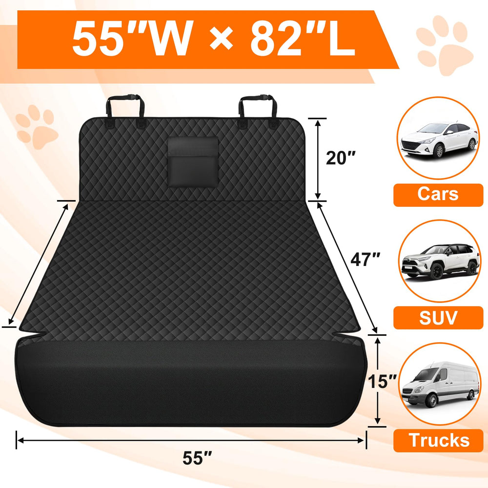 NECKORY SUV Cargo Liner waterproof-surface protects trunk from spills