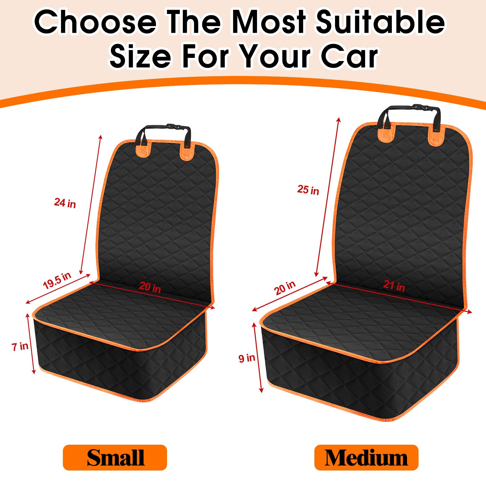 NECKORY waterproof dog seat cover beads water and shields upholstery.