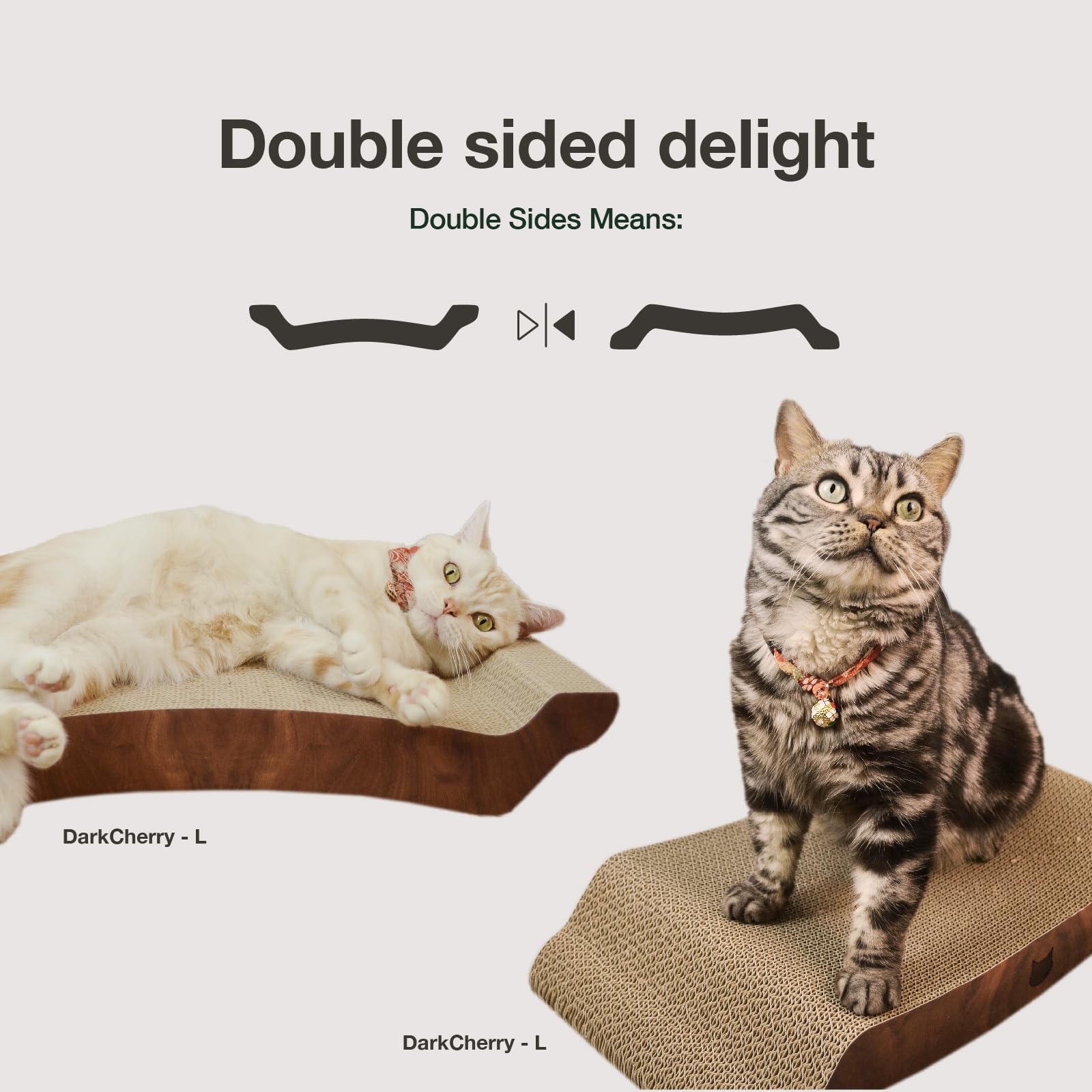 Necoichi durable scratching pad withstands sharp claws while protecting furniture.