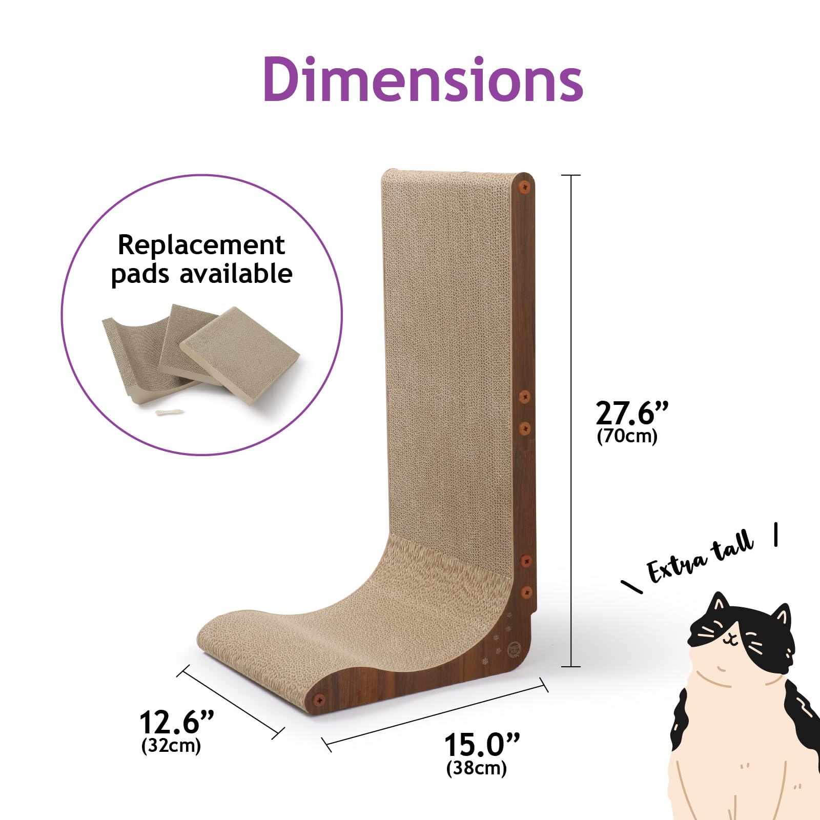 Necoichi furniture-protection photo highlights less claw damage on household items.