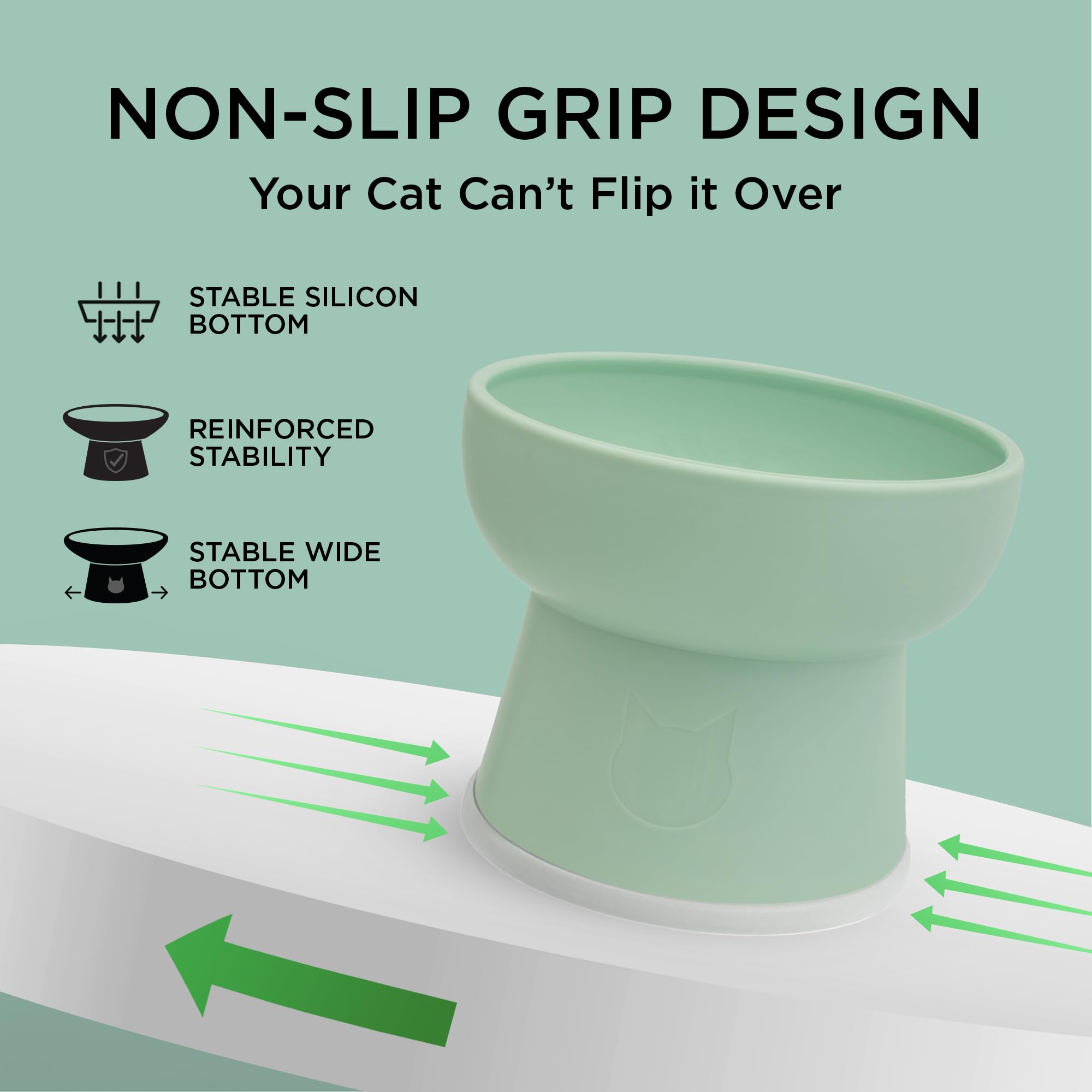 Necoichi dishwasher- and microwave-safe bowls for easy cleaning