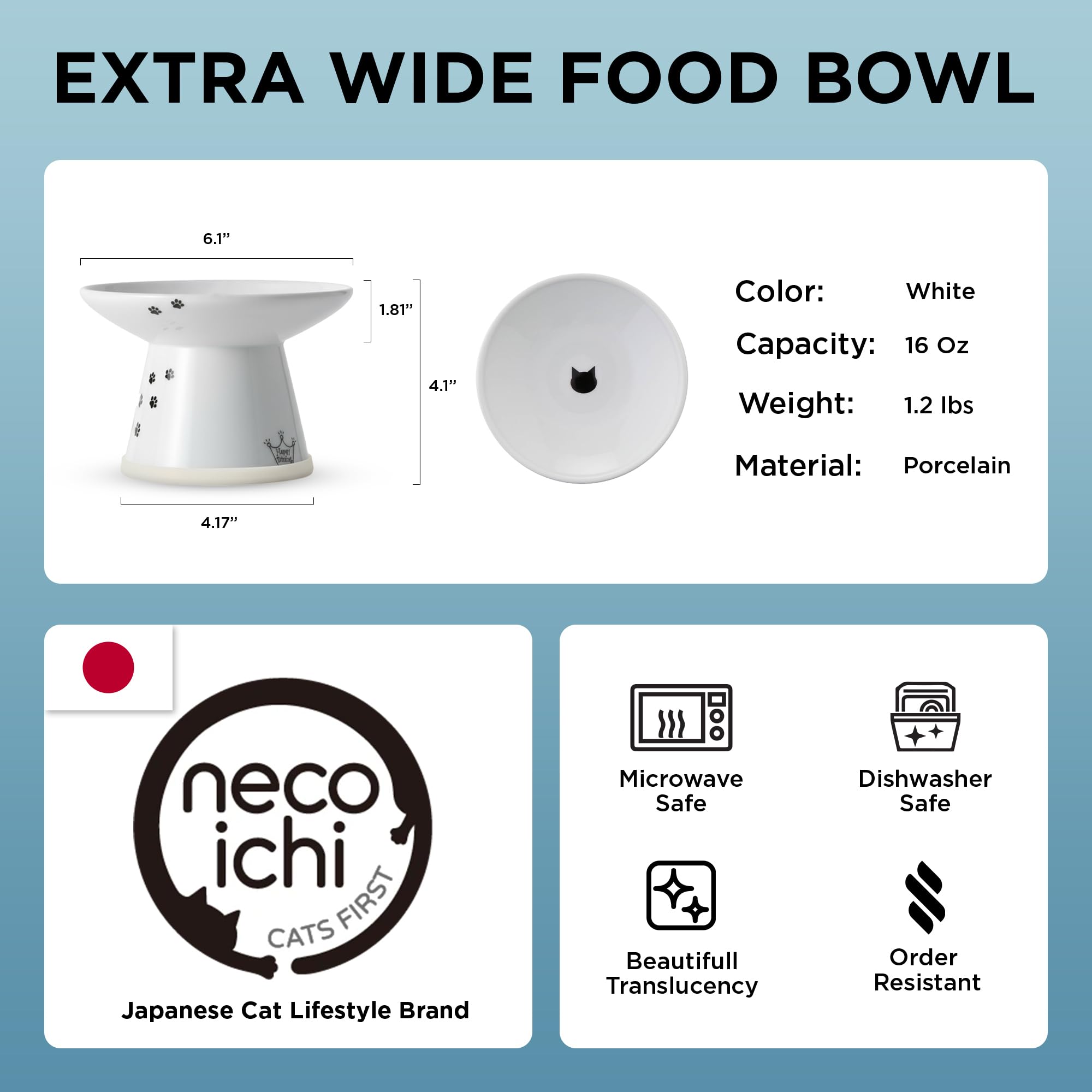 NECOICHI porcelain bowl detail highlights safe lead-free ceramic material