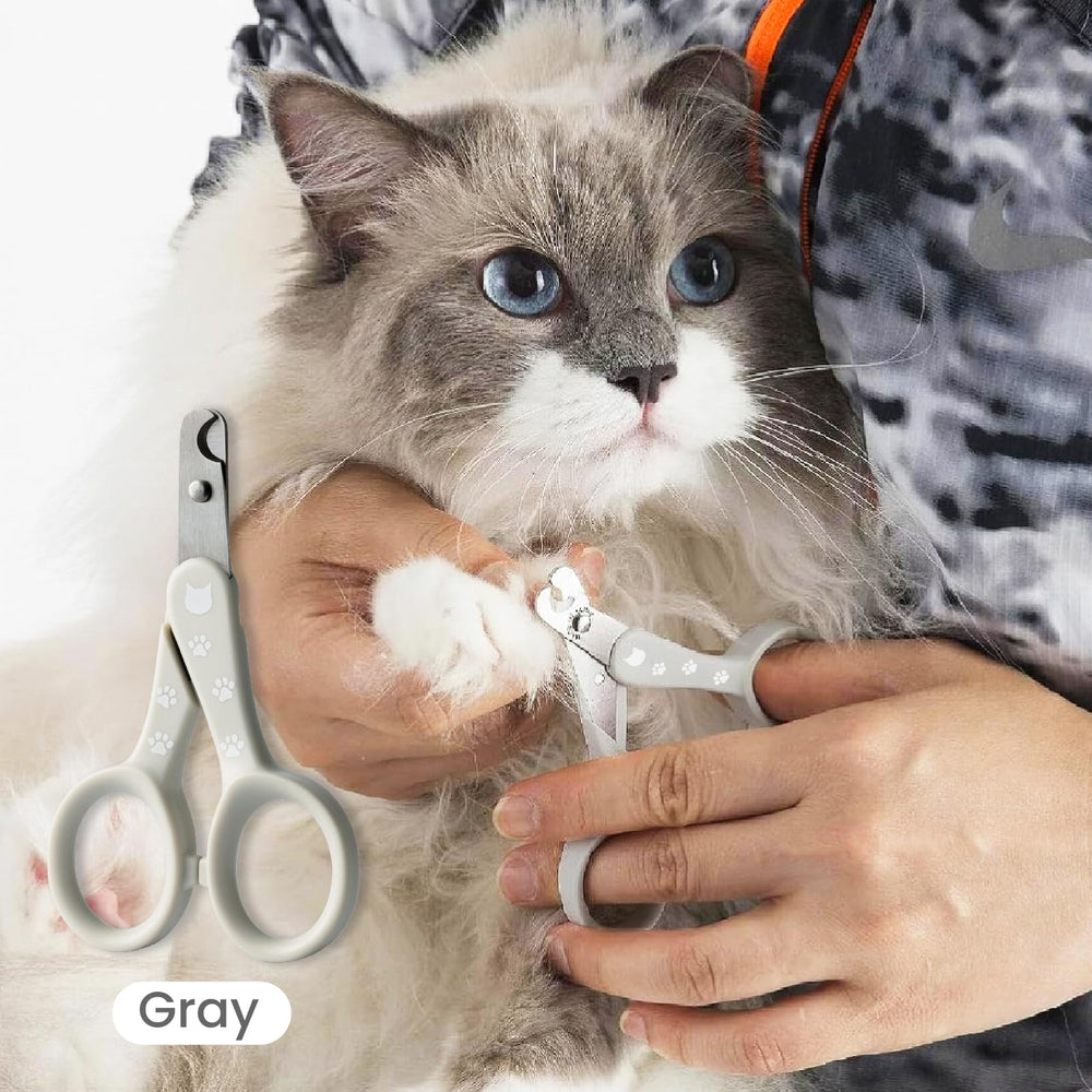 NECOICHI Purrcision gray side view emphasizes slim blade for better positioning.