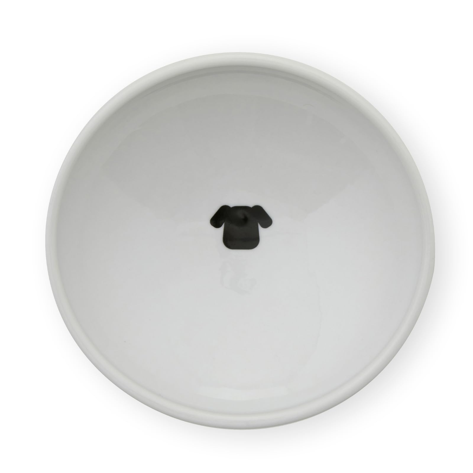Necoichi raised dog food bowl dimensions emphasize large diameter for easier meals