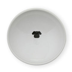 Necoichi raised dog food bowl dimensions emphasize large diameter for easier meals