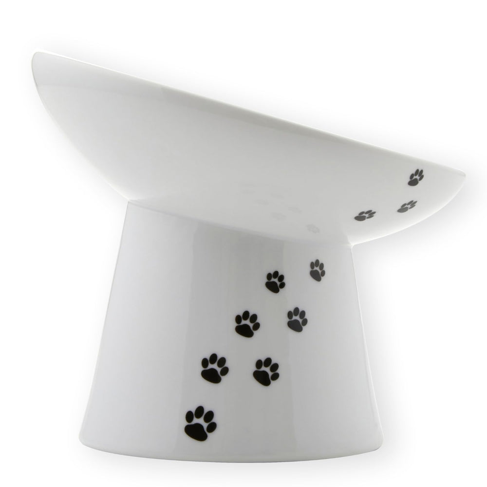 Necoichi raised dog food bowl elevated design supports comfortable posture during meals