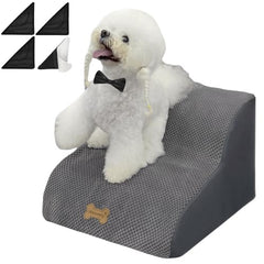 Necrely dog stairs grey three-layer top provides non-slip safety for climbing