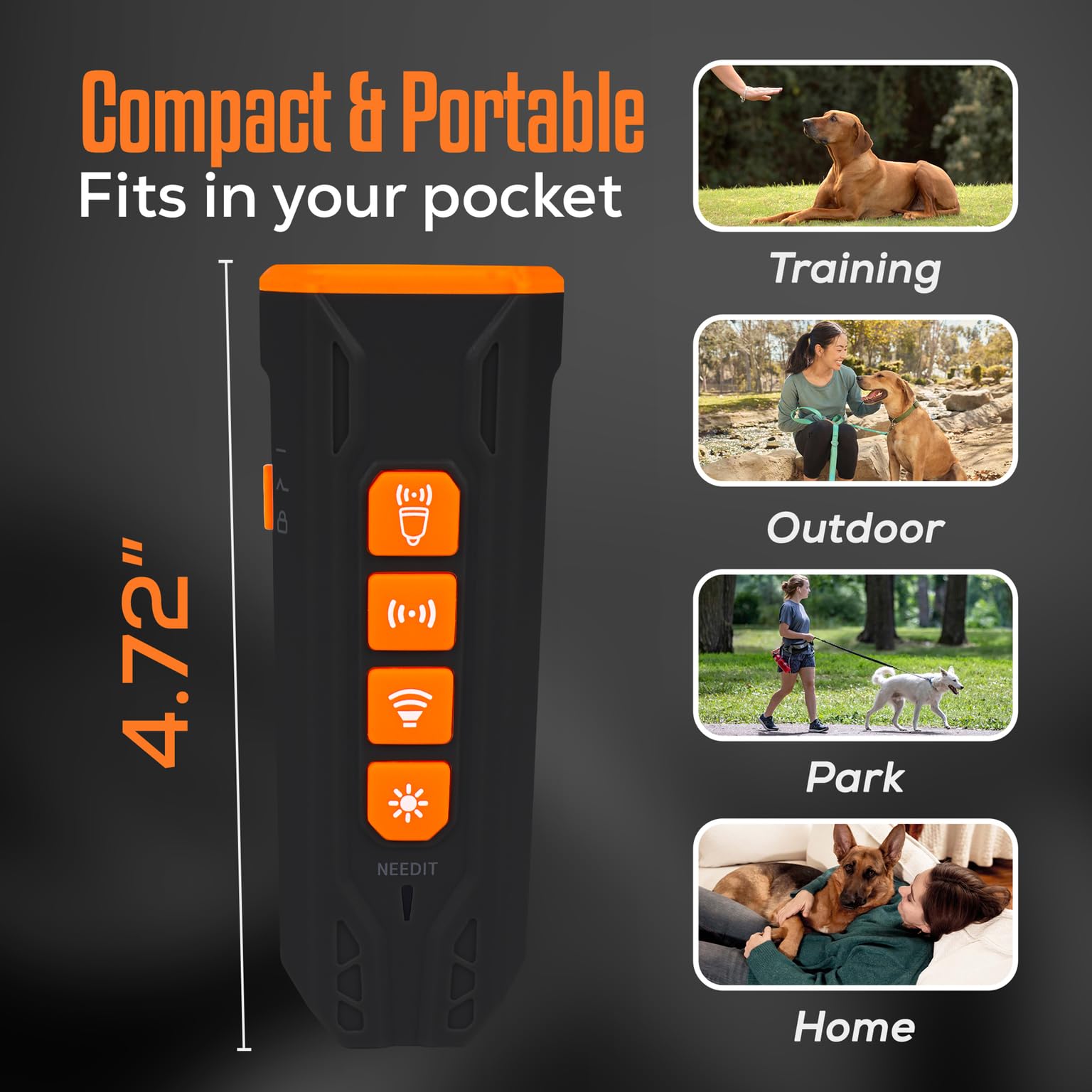 NEEDIT USB fast charging port for quick, convenient top-ups