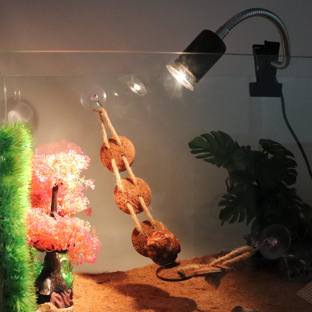 Neeenn Hermit Crab Heat Lamp uses E27 socket with versatile bulb options.