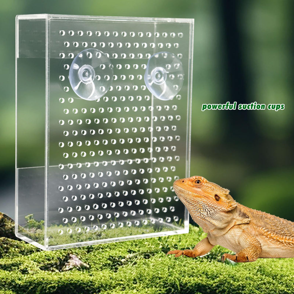 Neeenn reptile feeder clear view enables easier feeding decisions.