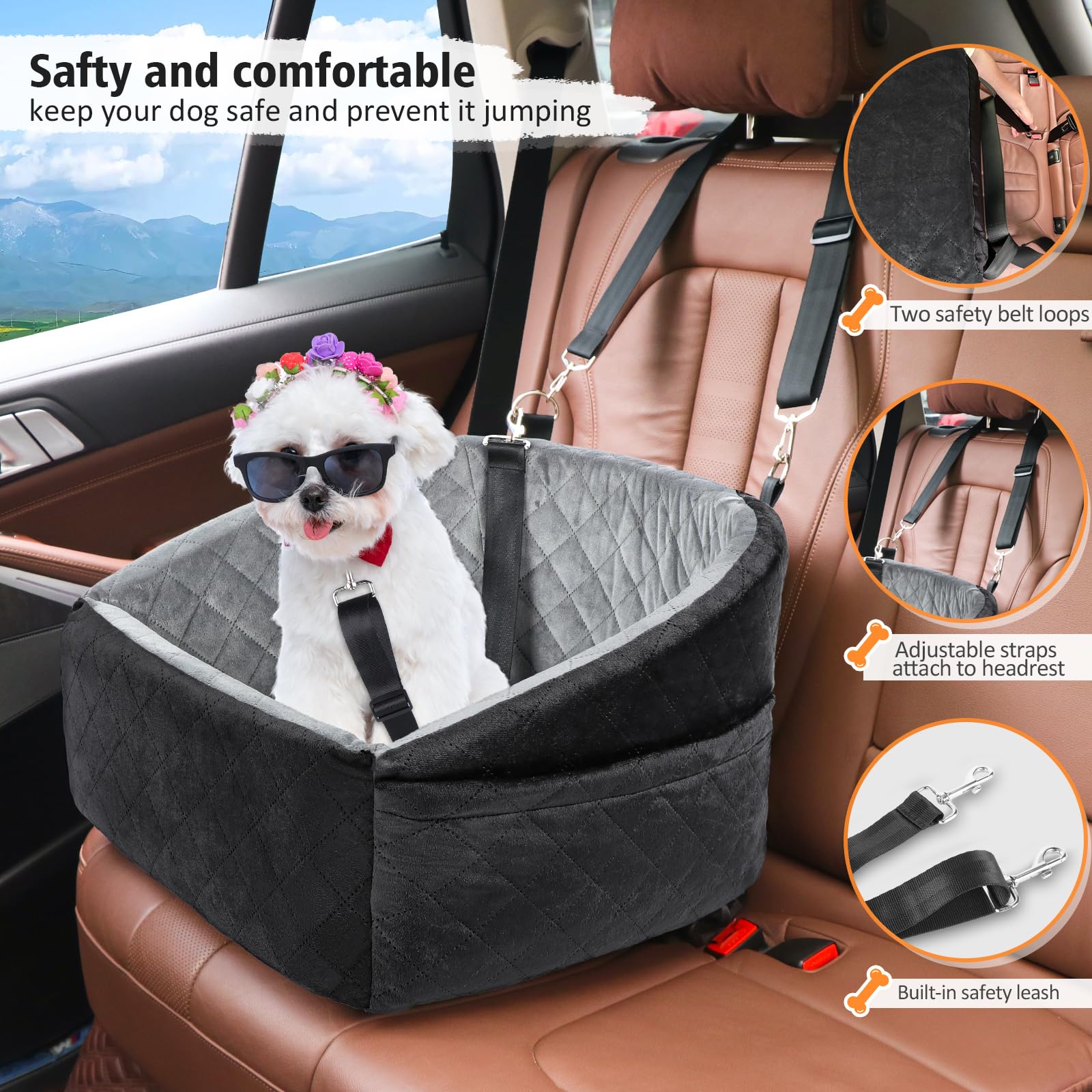 NEEZUKAR detachable booster seat—washable cover for easy cleaning