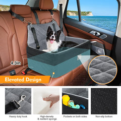 NEEZUKAR booster cushion elevates your dog's view and comfort